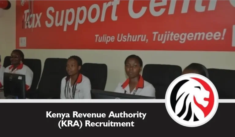 Kenya Revenue Authority Recruitment 2025 KRA Application Form Portal | www.kra.go.ke