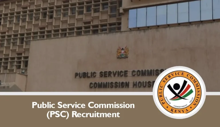 Kenya PSC Recruitment 2025 (PSCK) Application Registration Form Portal