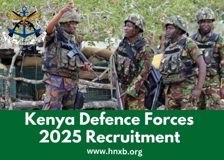 KDF Recruitment  application portal 2025 Updated