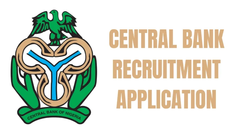 CBN Recruitment 2025 Application Form Portal | www.cbn.gov.ng