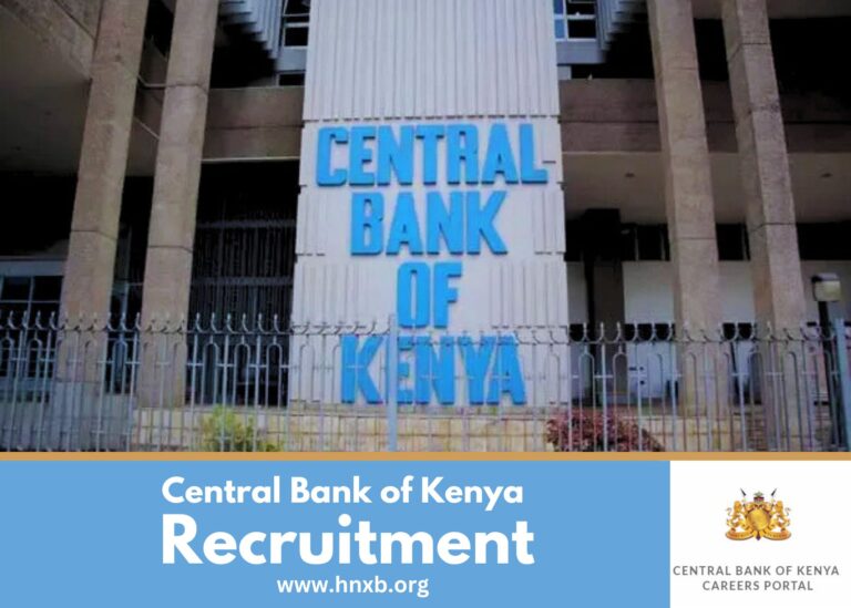 Central Bank of Kenya Recruitment 2025 (CBK) Application Registration Form Portal