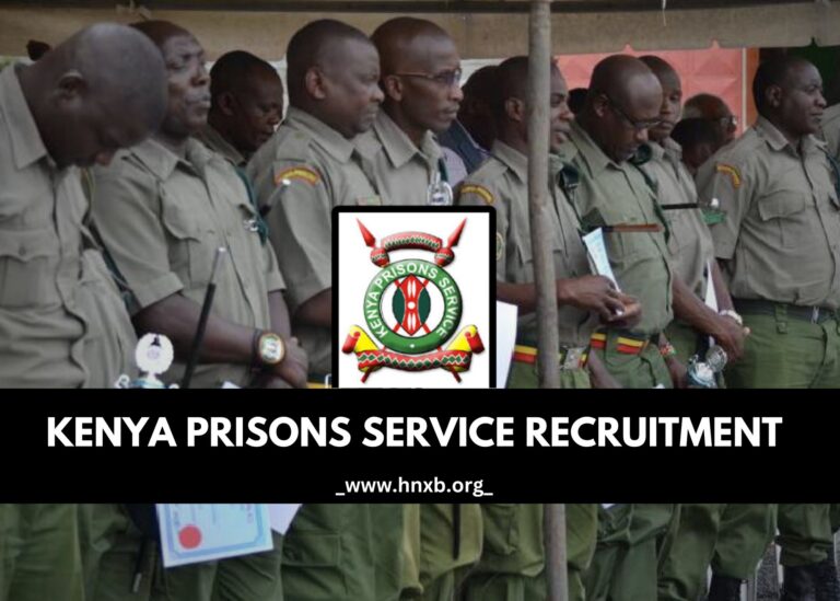 Kenya Prisons Recruitment (KPS) 2025/2026 Dates and Centers, Requirements